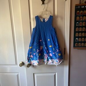 A26 Tommy Bahama Blue Dress with Ocean Theme